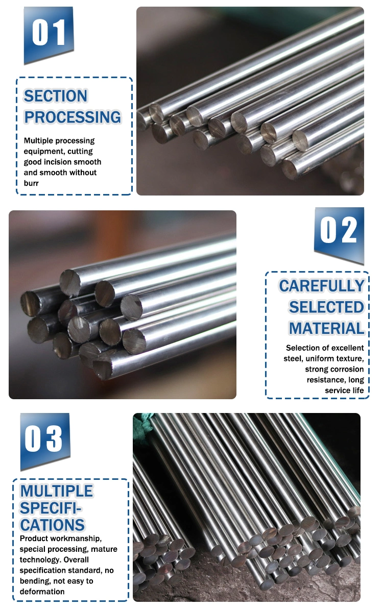 Cold Drawn/Hot Rolled/Bright ASTM AISI JIS 201 202 2205 304 316L 310S 410 430 Stainless Steel Square Bar/Round Bar